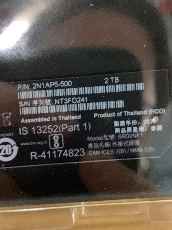 Photo 4 of Seagate Portable 2TB External Hard Drive HDD — USB 3.0 for PC, Mac, PlayStation, & Xbox -1-Year Rescue Service (STGX2000400)