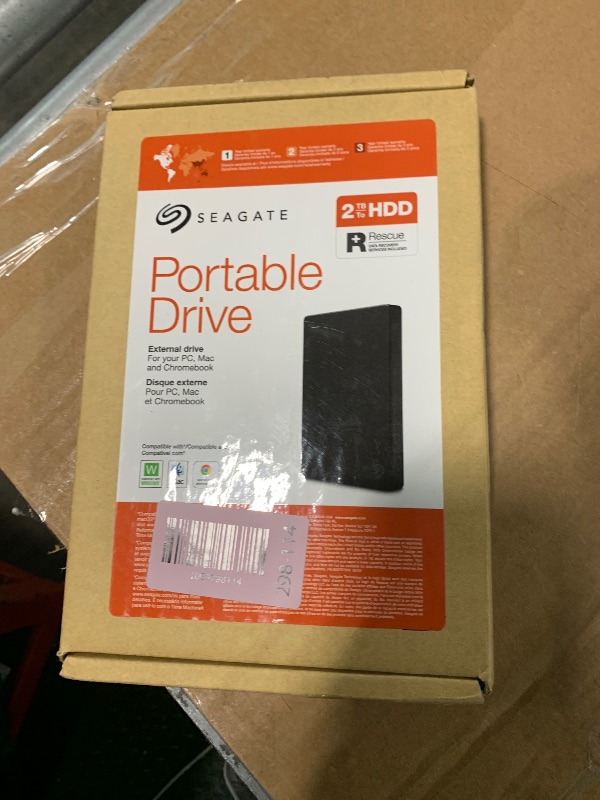Photo 1 of Seagate Portable 2TB External Hard Drive HDD — USB 3.0 for PC, Mac, PlayStation, & Xbox -1-Year Rescue Service (STGX2000400)