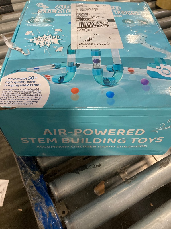 Photo 4 of FOHEB Air-Powered STEM Building Toys - Bluetooth Learning Toys with Wireless Music Play, Rechargeable & Play While Charging, STEM Toys for 3+ Year Old, Kids Toys Birthday Gifts for Kids