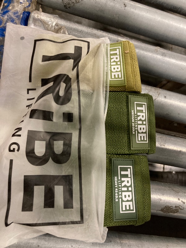 Photo 1 of ****SIMILAR OLIVE GREEN***** COLORTribe Lifting Fabric Resistance Bands for Exercise - Hip Bands for Working Out Legs, Glutes, Knees and Thighs for Men and Women - Cloth Circle Booty Bands for Physical Therapy (Gray)