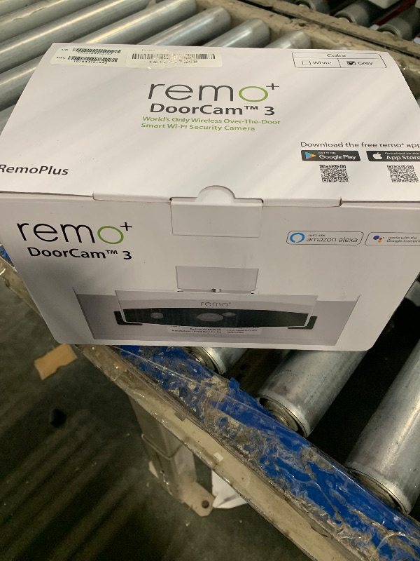 Photo 1 of *USED*
Remo+ DoorCam 3 Over-The-Door Wireless Security Camera, 12-Hour Rolling Video Storage with No Subscription, 1080p Video, Night Vision, 2-Way Talk, AI with Human Detection & Alexa Compatibility