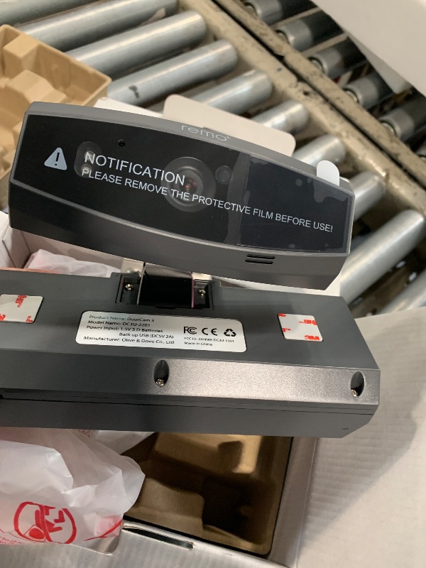 Photo 1 of *USED*
Remo+ DoorCam 3 Over-The-Door Wireless Security Camera, 12-Hour Rolling Video Storage with No Subscription, 1080p Video, Night Vision, 2-Way Talk, AI with Human Detection & Alexa Compatibility