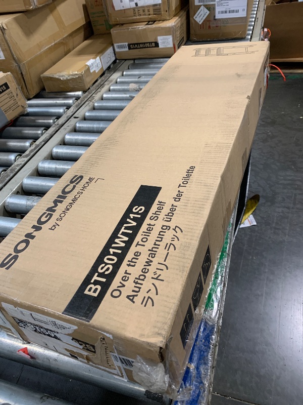 Photo 1 of ***SIMILAR ITEM*** Homykic Over The Toilet Storage, Bamboo Over Toilet Bathroom Organizer Rack, Freestanding Bathroom Shelves Above Toilet Storage with 3 Hooks, Bathroom Space Saver, No Rust, Easy to Assemble, White