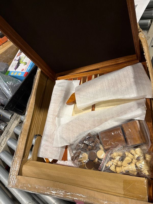 Photo 1 of ****SIMILAR ITEM***** GSE Games & Sports Expert Wooden 7-in-1 Chess, Checkers, Backgammon, Dominoes, Cribbage Board, Playing Card & Poker Dice Game Combo Set (Deluxe)