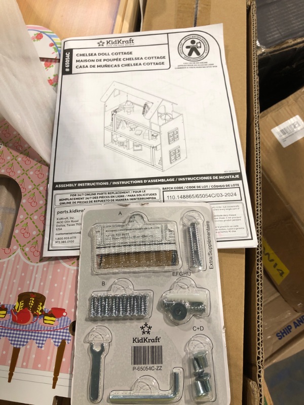 View 3 of **LOOSE SCREWS**
KidKraft Chelsea Doll Cottage Wooden Dollhouse with 16 Accessories, Working Shutters, for 5-Inch Dolls