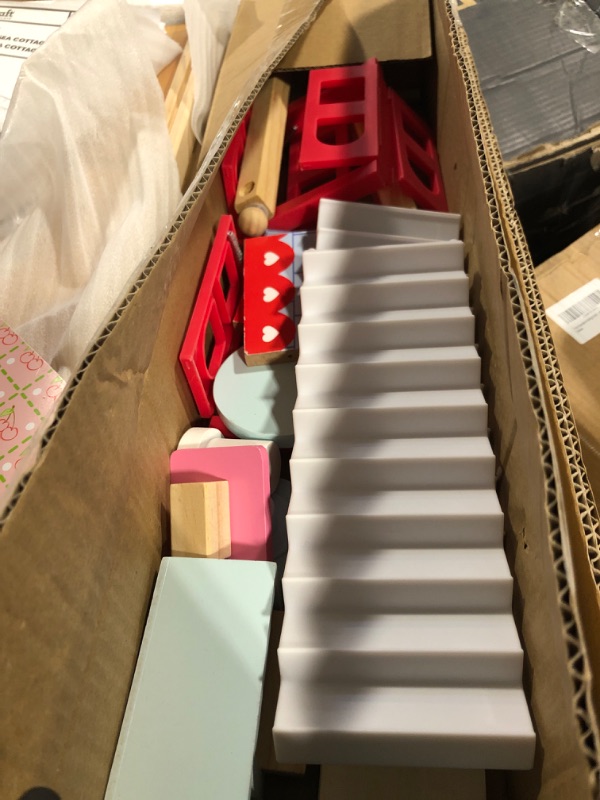 View 5 of **LOOSE SCREWS**
KidKraft Chelsea Doll Cottage Wooden Dollhouse with 16 Accessories, Working Shutters, for 5-Inch Dolls