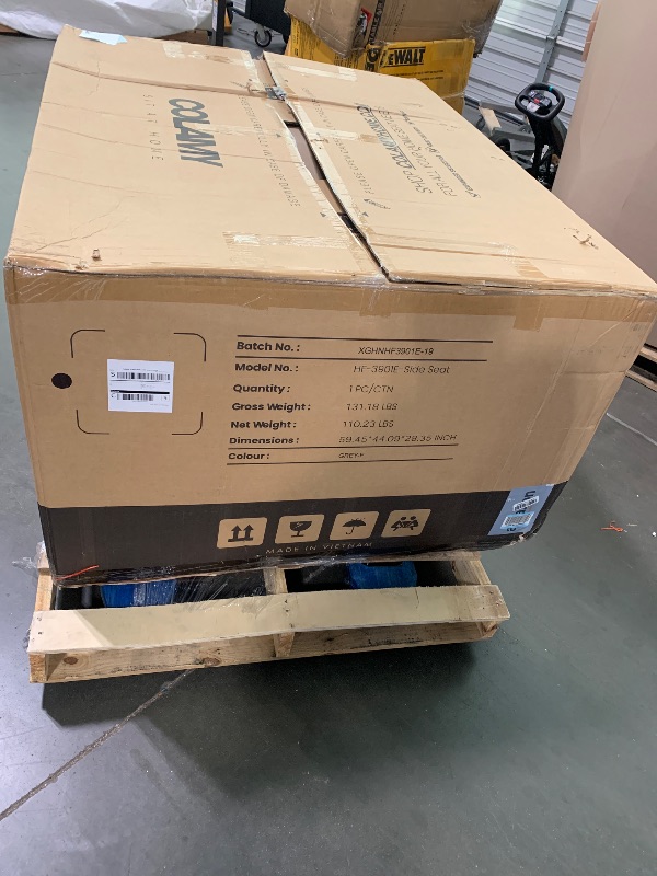 Photo 1 of ***PARTIAL SET / SIDE SEAT*** COLAMY 144" Cloud Sectional Couch with Ottoman,Modular Sectional Sofa with 3 Large Seat and 1 Movable Ottoman for Living Room, DIY Combination, Chenille, Gray