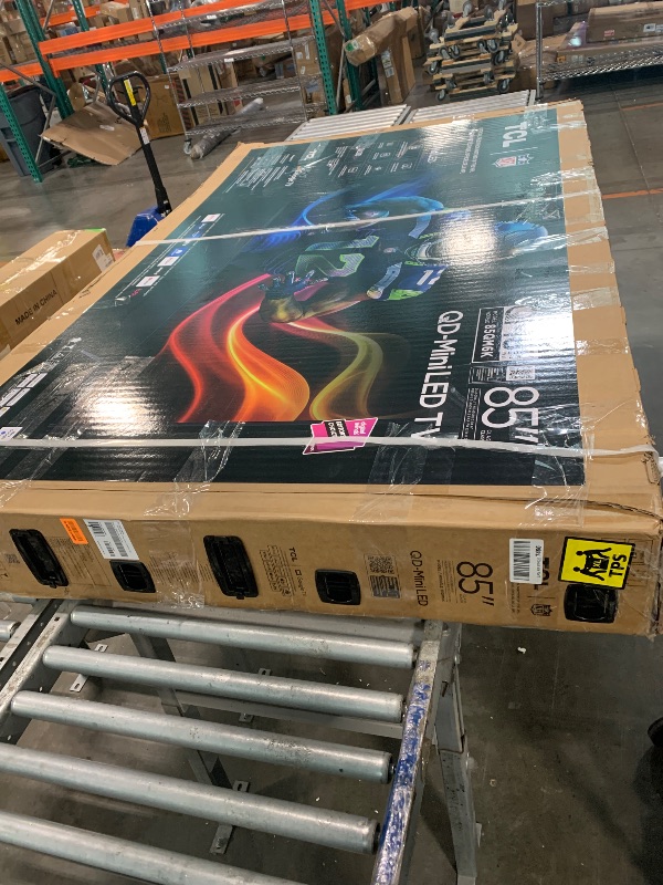 Photo 1 of ***It turns on perfectly*** TCL 85 Inch Class QM6K Series | Mini LED QLED 4K HDR | 85QM6K, 2025 Model | 120HZ-144HZ High Brightness Smart Google TV Dolby Atmos Onkyo Audio | Voice Remote Alexa Gaming Streaming Television