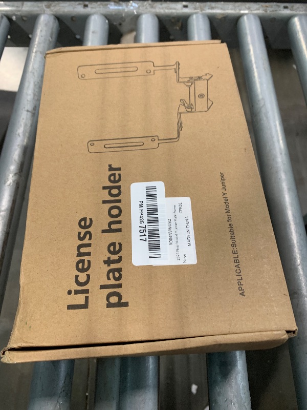 Photo 1 of ?Uptodate? 2026 New Model Y Juniper Original No Drill Front License Plate Holder - Fit for Model Y License Plate Holder Aluminum Alloy Removable No Drilling No Adhesives Lockable License Plate Frame