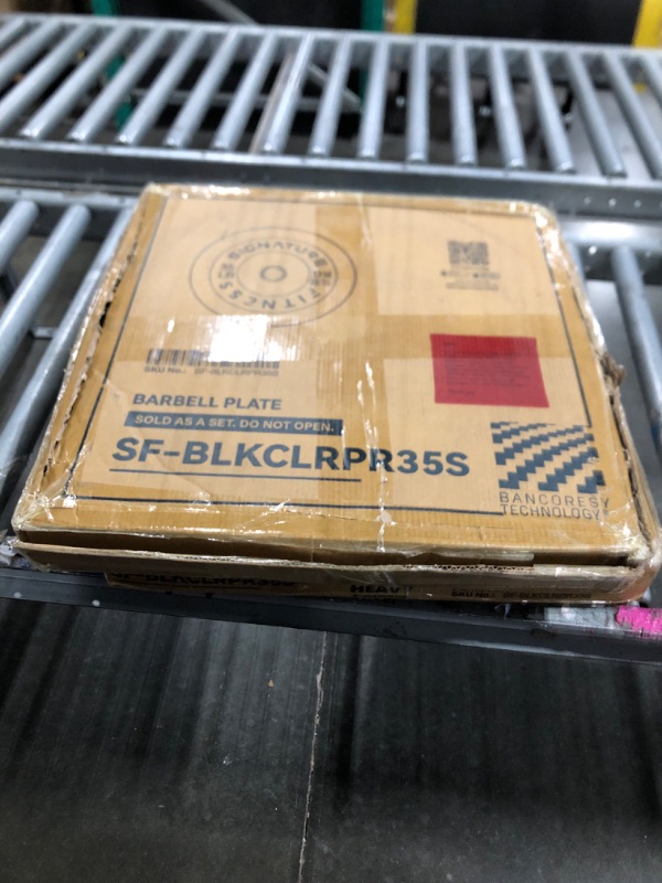 Photo 1 of ** ONE PLATE **
Fitvids 2" Olympic Bumper Plate Weight Plates with Steel Hub, 35LB, Pair