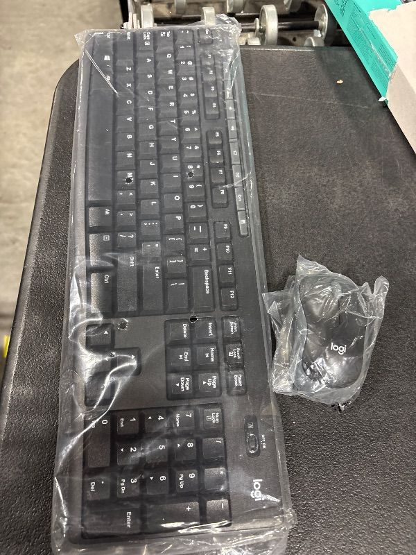 Photo 1 of **MISSING RECEIVER**
Logitech MK270 Wireless Keyboard and Mouse Combo for Windows, 2.4 GHz, 8 Multimedia Keys, PC, Laptop, Wireless Keyboard Compact Mouse Combo - Black