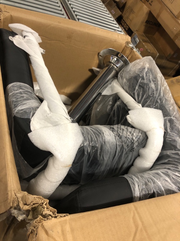 Photo 1 of *USED*
Yaheetech Bar Stools Set of 2, PU Leather Adjustable Swivel Barstools, Hydraulic Kitchen Counter Height Bar Chairs with Armrest and Back for Kitchen, Dining Room, Black