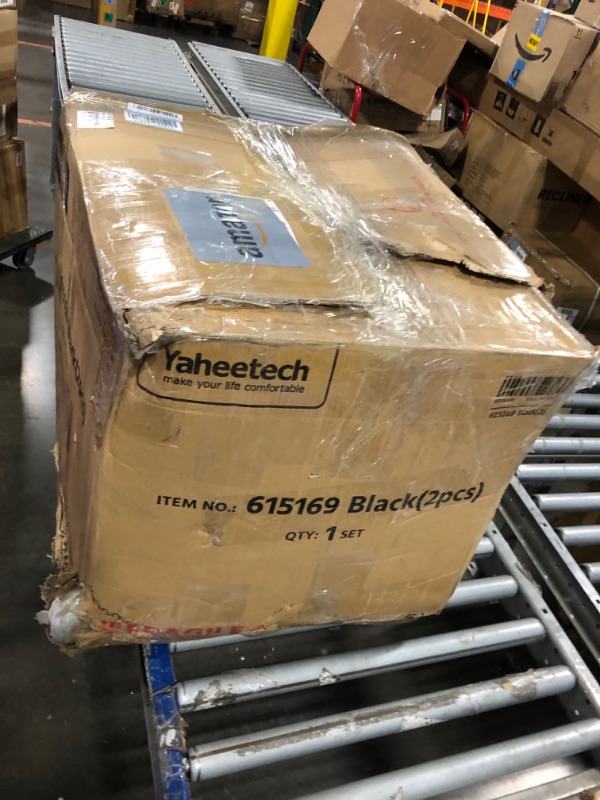 Photo 1 of *USED*
Yaheetech Bar Stools Set of 2, PU Leather Adjustable Swivel Barstools, Hydraulic Kitchen Counter Height Bar Chairs with Armrest and Back for Kitchen, Dining Room, Black