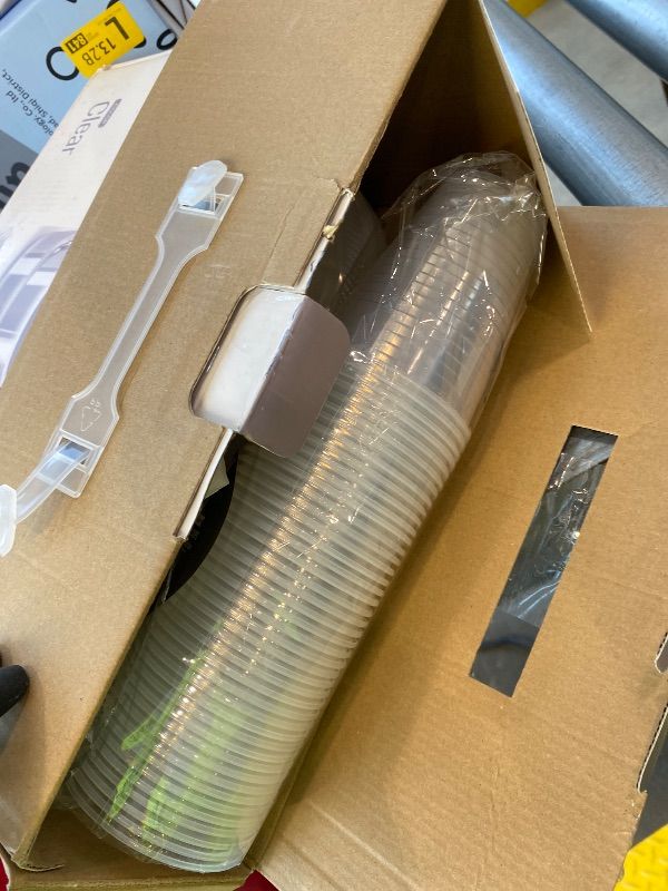 Photo 1 of *Missing peices check clerk comments *
350 Pcs Clear Plastic Plates For Party, Clear Disposable Plates Set, 50 Of Each 9" Dinner Plate Set, 7" Dessert Plate, Cups, Napkins & Cutlery Plastic Dinnerware Exquisite