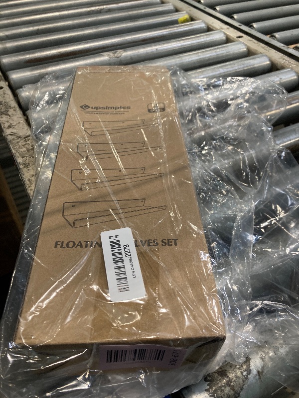 Photo 1 of **MISSING PIECES UNKNOWN**upsimples Acrylic Shelves for Bathroom Storage, 15" Floating Shelves Wall Organizer for Perfume, Make up, Skincare, Kids Bookshelf for Bedroom, Nursery, Living Room Decor, Clear, 4 PackLPNO466862279