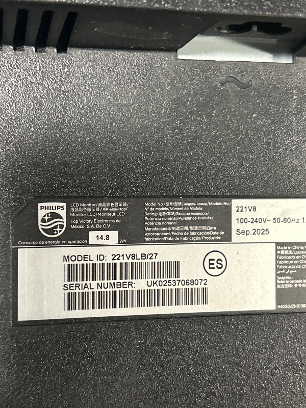 Photo 1 of *****ITEM SIMILAR****
Philips 221V8LB 22 inch Class Thin Full HD (1920 x 1080) Monitor, 100Hz Refresh Rate, VESA, HDMI x1, VGA x1, LowBlue Mode, Adaptive Sync, 4 Year Advance Replacement Warranty