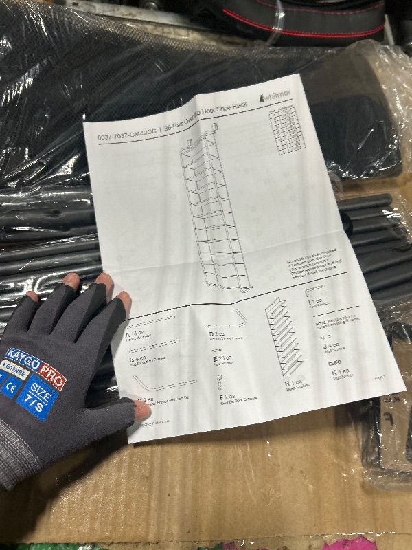 Photo 1 of ****ITEM SIMILAR ****
Whitmor 36 Pair Over the Door Shoe Organizer, 12 Tier Hanging Shoe Organizer, Heavy Duty Metal & Mesh Shoe Holder, Hanging Shoe Rack for Closet Organizer & Storage, 69"L x 21.7"W x 7.5"H, White