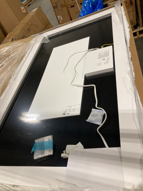 Photo 1 of ** SIMILAR ** " Selfie Remote Control Vanity Mirror with Lights, 0.6" Ultrathin Large Vanity Mirror 18 LED Bulbs Magnet Phone Holder Tabletop Makeup Mirror Wall Mount