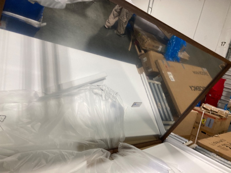 Photo 1 of ** SIMILAR ** Arch Wall Mirror for Wall, Wall Mounted Vanity Wood Mirror for Bedroom, Wood Mirror with Tempered Glass, Vintage Decorative for Bathroom, Entryway, Living Room, Hanging or Leaning, Walnut