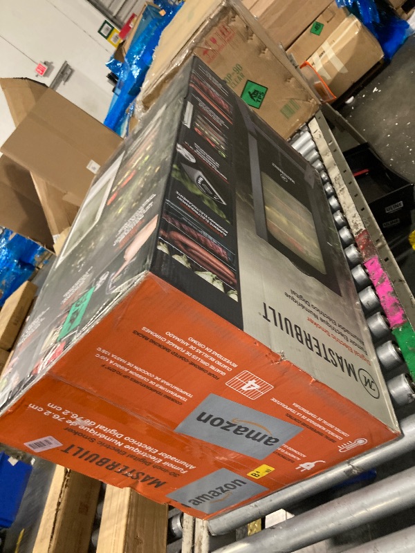 Photo 1 of **new ** Masterbuilt® 30-inch Digital Electric Vertical BBQ Smoker with Leg Kit, Side Wood Chip Loader and 710 Cooking Square Inches in Black, Model MB20070421