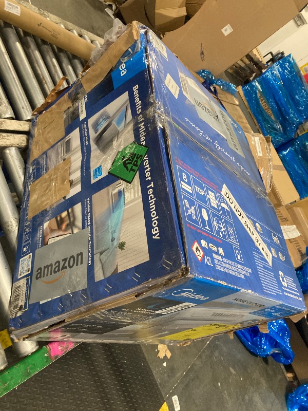 View 8 of *** NEW/ IT HAS A DENT, BUT IT WORKS ***** 
 Midea 10,000 BTU U Shaped Smart Inverter Window Air Conditioner - Cools 450 Sq Ft, Ultra Quiet with Open Window Flexibility - Alexa/Google Assistant Compatible - 35% Energy Savings, Remote (Updated)
