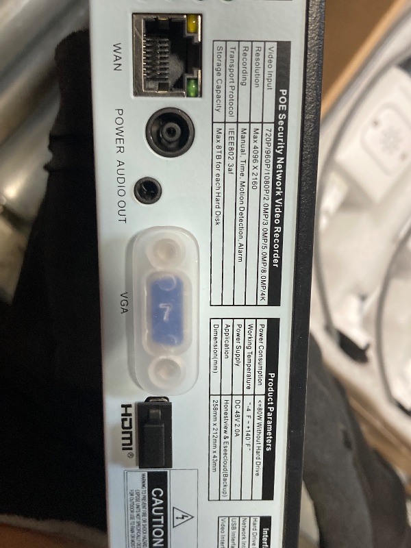 Photo 1 of ** new *** OOSSXX (4K/8.0 Megapixel & 130° Ultra Wide-Angle) 2-Way Audio PoE Outdoor Home Security Camera System Wired Outdoor Video Surveillance IP Cameras System