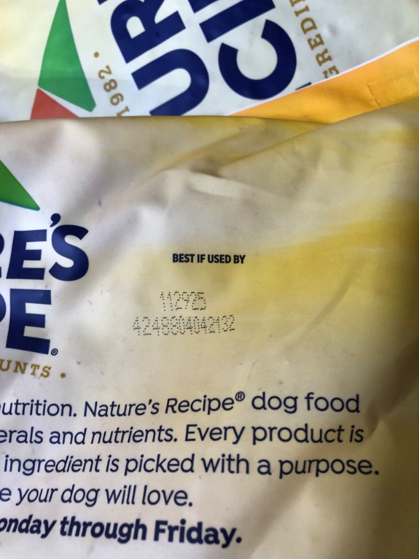Photo 1 of **Bulk Dog food, Pallet**Nature?s Recipe Lamb, Barley & Brown Rice Recipe Dry Dog Food, 24 lb. Bag **expiration date 112925