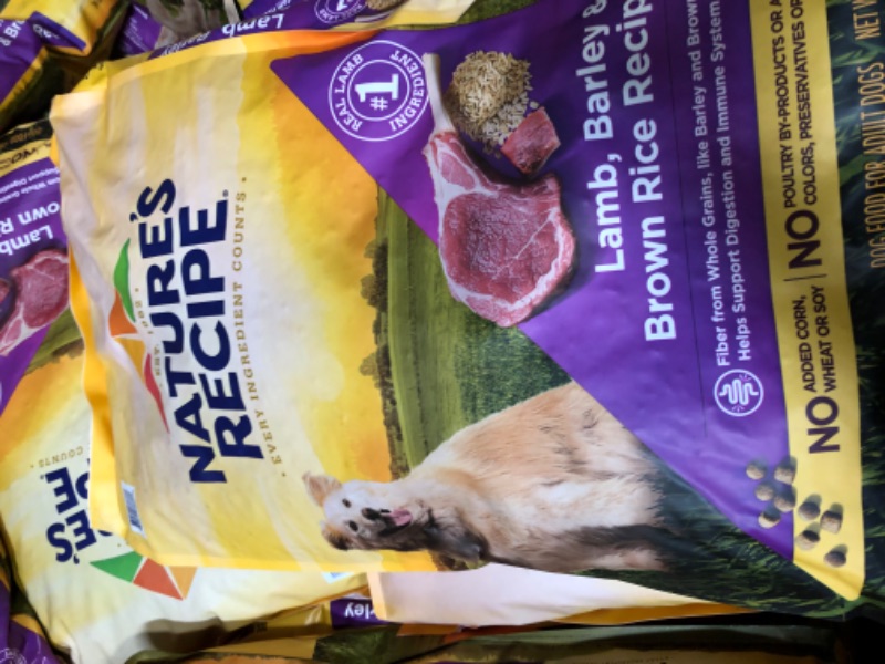 Photo 1 of **Bulk Dog food, Pallet**Nature?s Recipe Lamb, Barley & Brown Rice Recipe Dry Dog Food, 24 lb. Bag **expiration date 112925