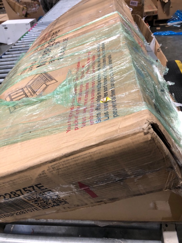 Photo 1 of **3 Xl boxes**Merax Full Size Wooden Daybed with Three Drawers, and All-in-One Storage Cabinet, Desk and Shelves, Gray