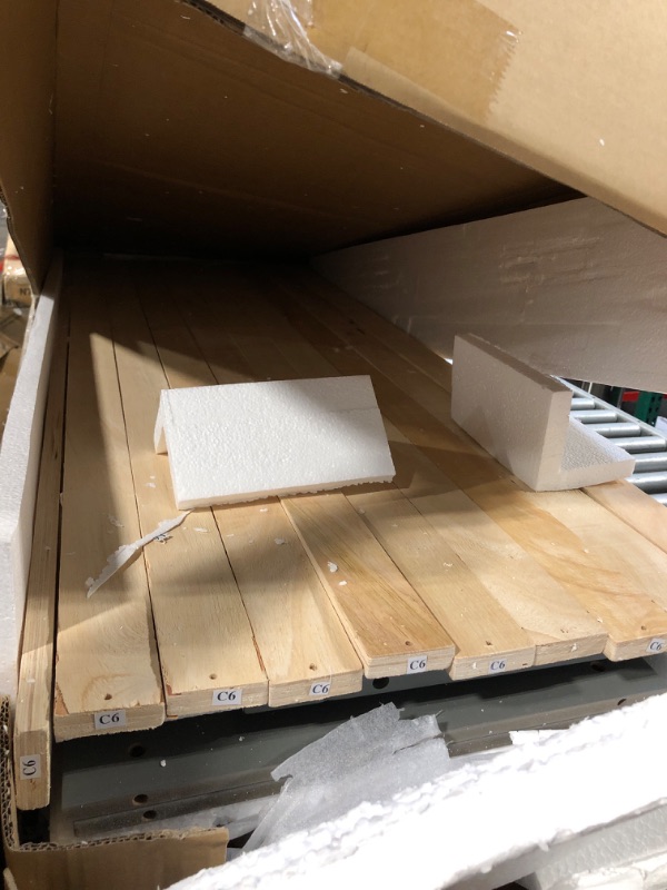 Photo 1 of **3 Xl boxes**Merax Full Size Wooden Daybed with Three Drawers, and All-in-One Storage Cabinet, Desk and Shelves, Gray