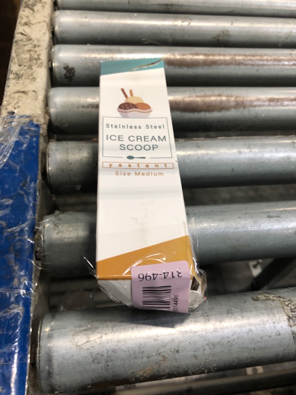 Photo 1 of *MINOR DAMAGE - USED*
YasTant Premium Ice Cream Scoop with Trigger Ice Cream Scooper Stainless Steel, Heavy Duty Metal Icecream Scoop Spoon Dishwasher Safe, Perfect for Frozen Yogurt, Gelatos, Sundaes, Medium Silver