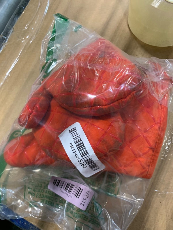 Photo 1 of /////DIRTY////KitchenAid Asteroid Oven Mitt Set, 7"x12.5", Honey Orange, 2 Piece