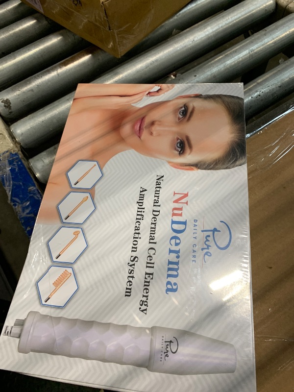 Photo 1 of **FACTORY SEALED**
Pure Daily Care NuDerma Handheld Skin Therapy Wand Machine w/Neon – Anti-Aging - Skin Tightening - Wrinkle Reducing - Dark Circles – Clarifying - Hair & Scalp Stimulator