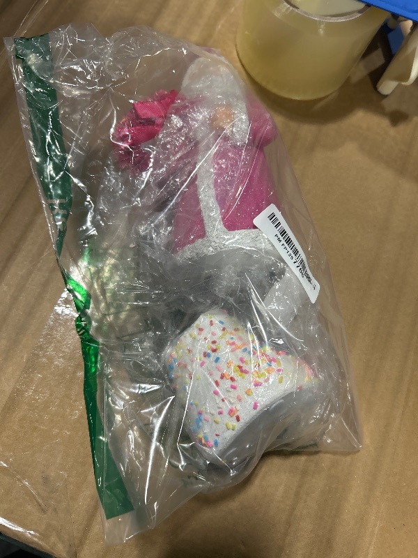 Photo 1 of ***MAJOR DAMAGE*** RAZ Imports Sprinkle Pink Santa Figurine, 11.75-Inch, Resin