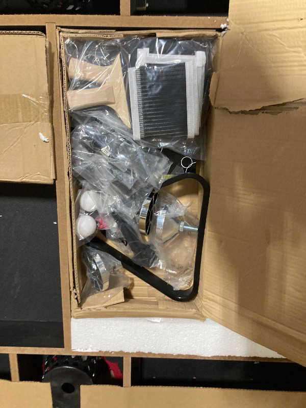 Photo 1 of **MAY NEED A TRUCK***Hathaway Spartan 2-in-1 6ft Pool Table with Ping Pong Top for Game Room – With Red Felt, Engineered Wood Frame, Drop Pockets, Cues, Balls, Triangle, Chalk, Net, Paddles, Balls – Black Finish