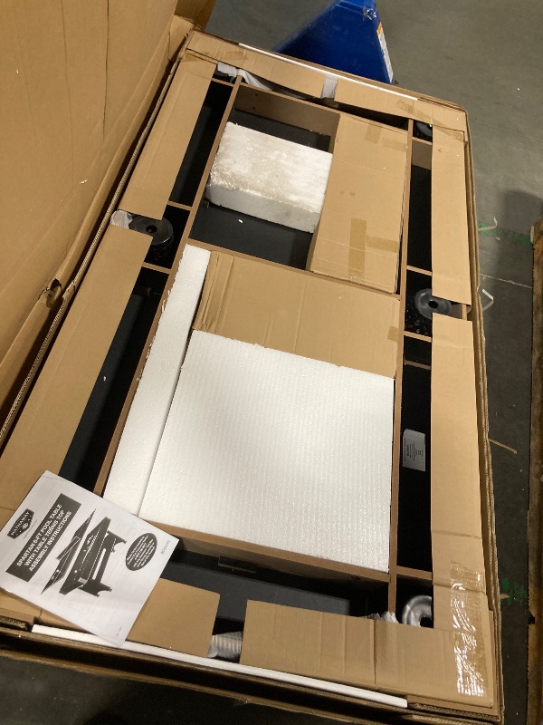 Photo 1 of **MAY NEED A TRUCK***Hathaway Spartan 2-in-1 6ft Pool Table with Ping Pong Top for Game Room – With Red Felt, Engineered Wood Frame, Drop Pockets, Cues, Balls, Triangle, Chalk, Net, Paddles, Balls – Black Finish