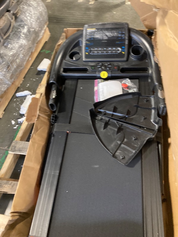 Photo 1 of ***UNTESTED**THERUN Incline Treadmill, Treadmills for Running and Walking, 300 lbs Weight Capacity Folding Treadmill with 0-15% Auto Incline, Wide Belt, 3.5 HP, App, Heart Rate, Orange