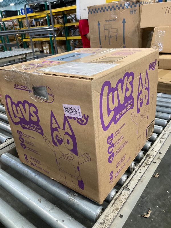 Photo 1 of ** FACTORY SEALED**
Luvs Size 2 Baby Diapers, Platinum Protection Bluey Diapers for Day & Night, Size 2, 264 Count (Packaging May Vary)