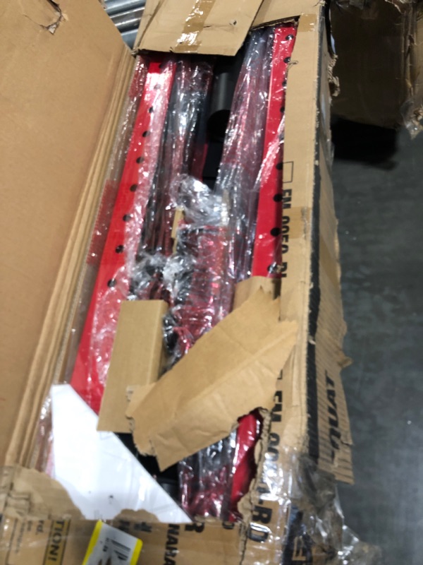 Photo 1 of **RED COLOR***CAP Barbell Power Rack with Pull Up Bar & Attachments - Squat Rack & Strength Training Power Cage for Home Gym