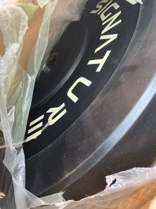 Photo 1 of *USED*
 Olympic Weight Plates, 45 LB Plate for Home Gym Strength Training
bumper style