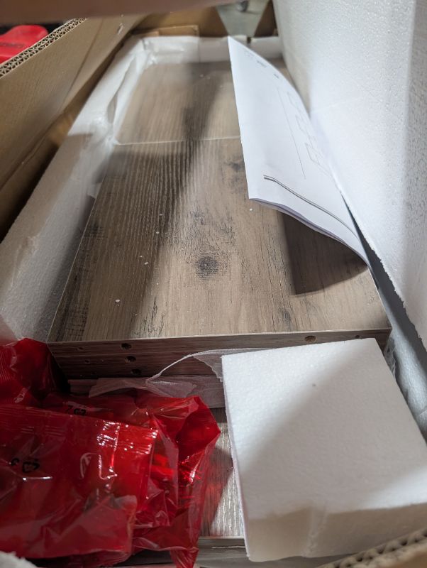 Photo 1 of ***POSSIBLY MISSING SOME HARDWARE, SELLING AS IS FOR PARTS, FINAL SALE***VASAGLE Wooden Bookcase, Display Shelf and Room Divider, Freestanding Decorative Storage Shelving, 5-Tier Bookshelf, Greige ULBC062M01 9.4D x 27.6W x 62.6H in***POSSIBLY MISSING SOME