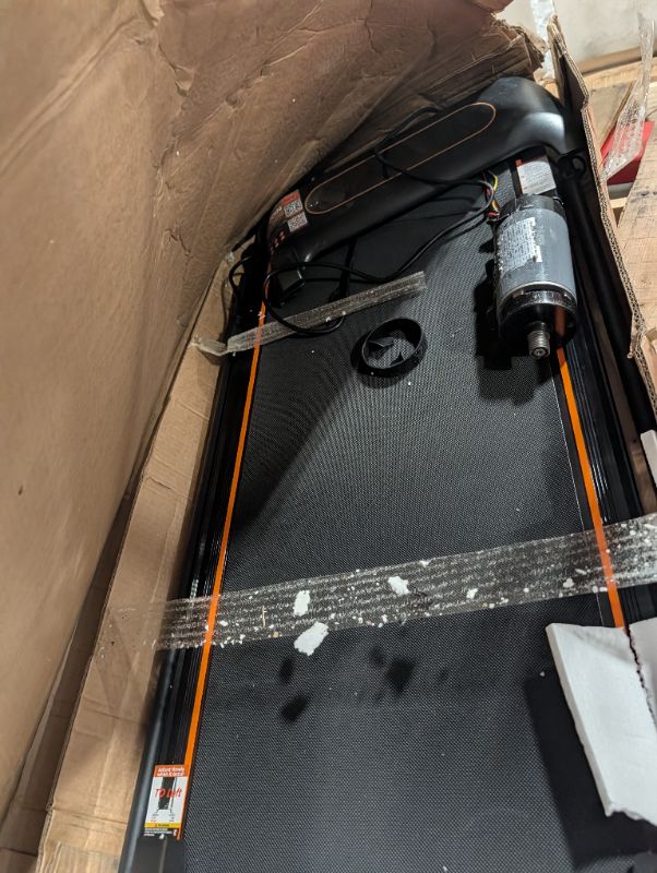 Photo 1 of ***MOTOR DISASSEMBLED FROM UNIT, MISSING PARTS, SELLING AS IS, FINAL SALE***2025 Upgrade Walking Pad Treadmill with 8% Incline & Handle Bar, 3.5HP Portable Treadmill for Home Small, Under Desk Compact Walking Pad 300+lb Capacity, Shock Absorption, 0.6-6mp