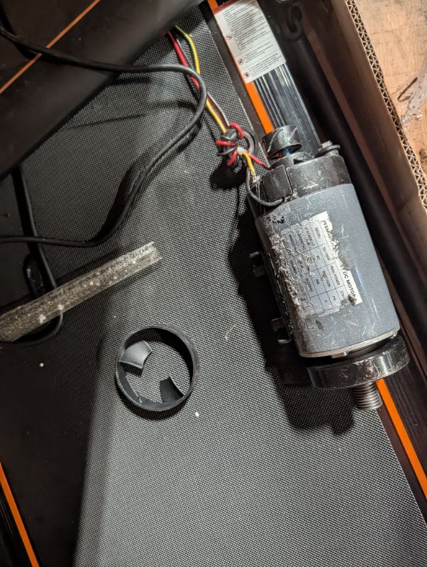 Photo 1 of ***MOTOR DISASSEMBLED FROM UNIT, MISSING PARTS, SELLING AS IS, FINAL SALE***2025 Upgrade Walking Pad Treadmill with 8% Incline & Handle Bar, 3.5HP Portable Treadmill for Home Small, Under Desk Compact Walking Pad 300+lb Capacity, Shock Absorption, 0.6-6mp