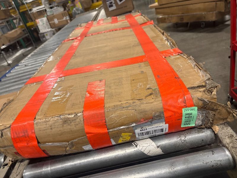 Photo 1 of ** sold as is no refund/return**
Novilla Full Size Bed Frame with Headboard, Full Bed Frame with Wooden Slats Support, Linen Upholstered Stripe Headboard, No Box Spring Needed, Heavy Duty Feet, Easy Assembly, Beige