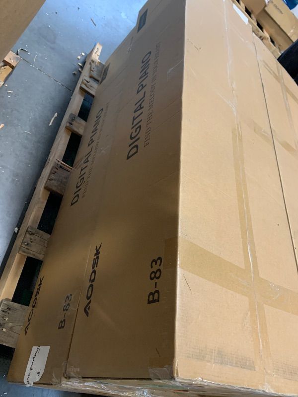 Photo 1 of **FACTORY SEALED** AODSK 88-Key Weighted keyboard piano,Hammer Action Digital Piano with Speakers,Furniture Stand and Triple Pedals,piano keyboard 88 keys Beginner's Course- Support Headphones,Piano Lessons,B-83S
