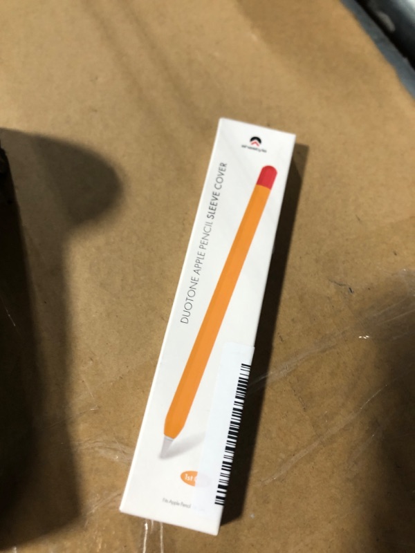 Photo 1 of *USED*
AhaStyle Duotone Case for Apple Pencil 1st Gen, Silicone Sleeve Cover with Cable Adapter Tether Kit Compatible with Apple Pencil 1st Generation(Orange)