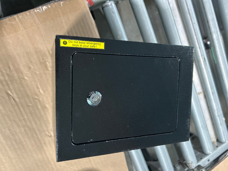 Photo 1 of ***NO KEY*** 0.23 Cub Small Safes for Home, Steel Security Lock Box with Spare Keys and Anchor Design, Hidden Safe Box for Money Medicine Valuables 
