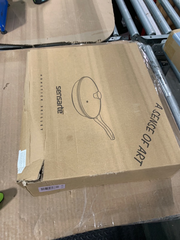 Photo 1 of **MISSING LID**
SENSARTE Nonstick Frying Pan Skillet with Lid, Omelet Pan with Cover, Healthy Cooking Chef's Pan, Kitchen Cooking Pan, Free of Intentionally Added PFOA/PFOS (12.5inch + Glass Lid)