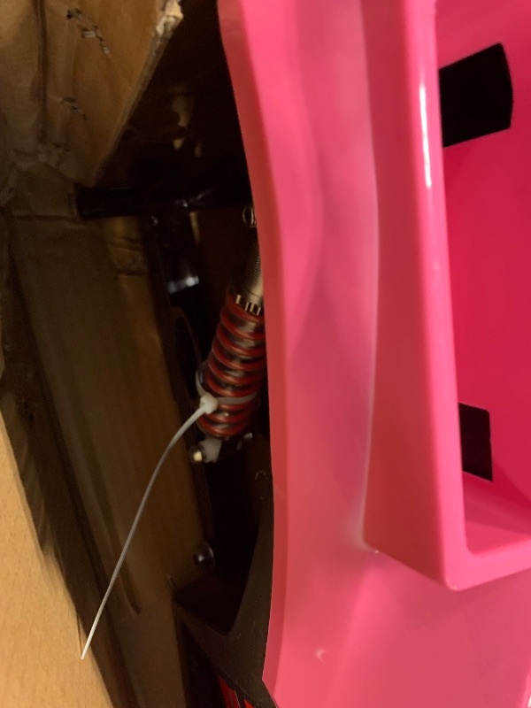 Photo 1 of **MISSING WHEELS / STEERING WHEEL** 2 Seaters 24V Ride on UTV with Remote Control,10AH Battery, 400W Powerful Motors with 17" EVA Wheels, 20.5“ Seat Width Electric Ride Toy with Metal Suspension,LED Lights,Music,Horn (Rose)