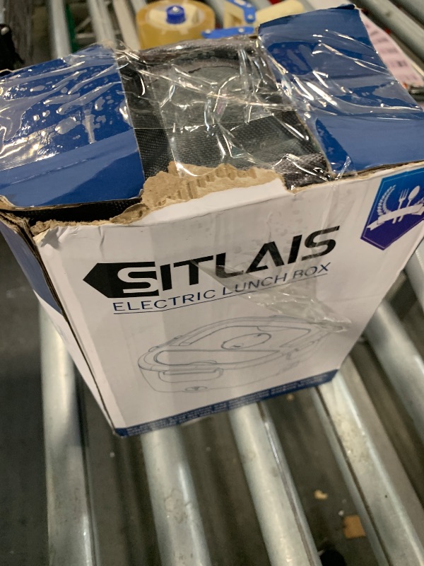 Photo 1 of **MISSING CHARGER AND UTENSILS**
Sitlais Heated Lunch Box for Men&Women - 80W Electric Lunch Box for Adults with Dual 1.5L 304 Stainless Steel Containers Fast Heating Portable Food Warmer for Car&Truck Travel lonchera electrica